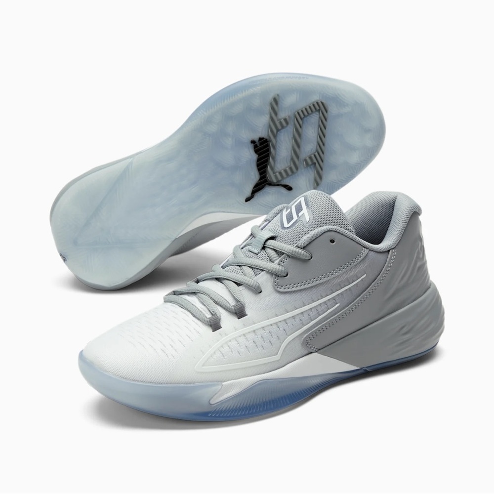 PUMA Stewie 1 Translucent Grey Basketball Shoes Grey Quarry , M 10.5 /  W 12